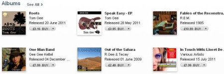 Tom Gee and REM on iTunes